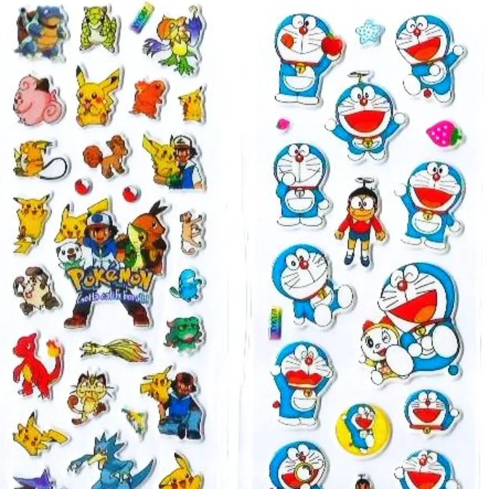 NEW MINI ANIME PUFFY STICKERS POKEMON CHIBI NARUTO